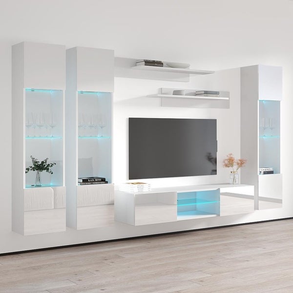 Fly CD3 33TV Wall Mounted Floating Modern Entertainment Center