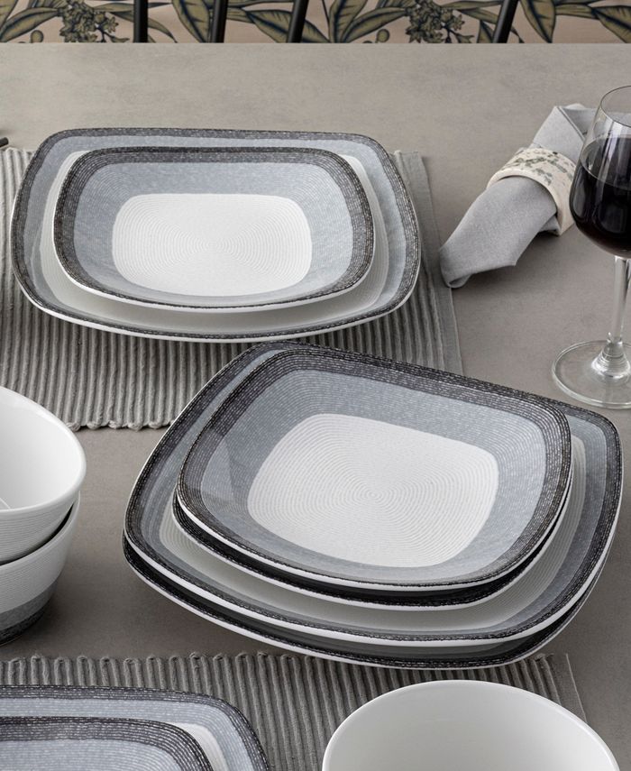 Noritake Colorscapes Layers 12 Piece Square Dinnerware Set