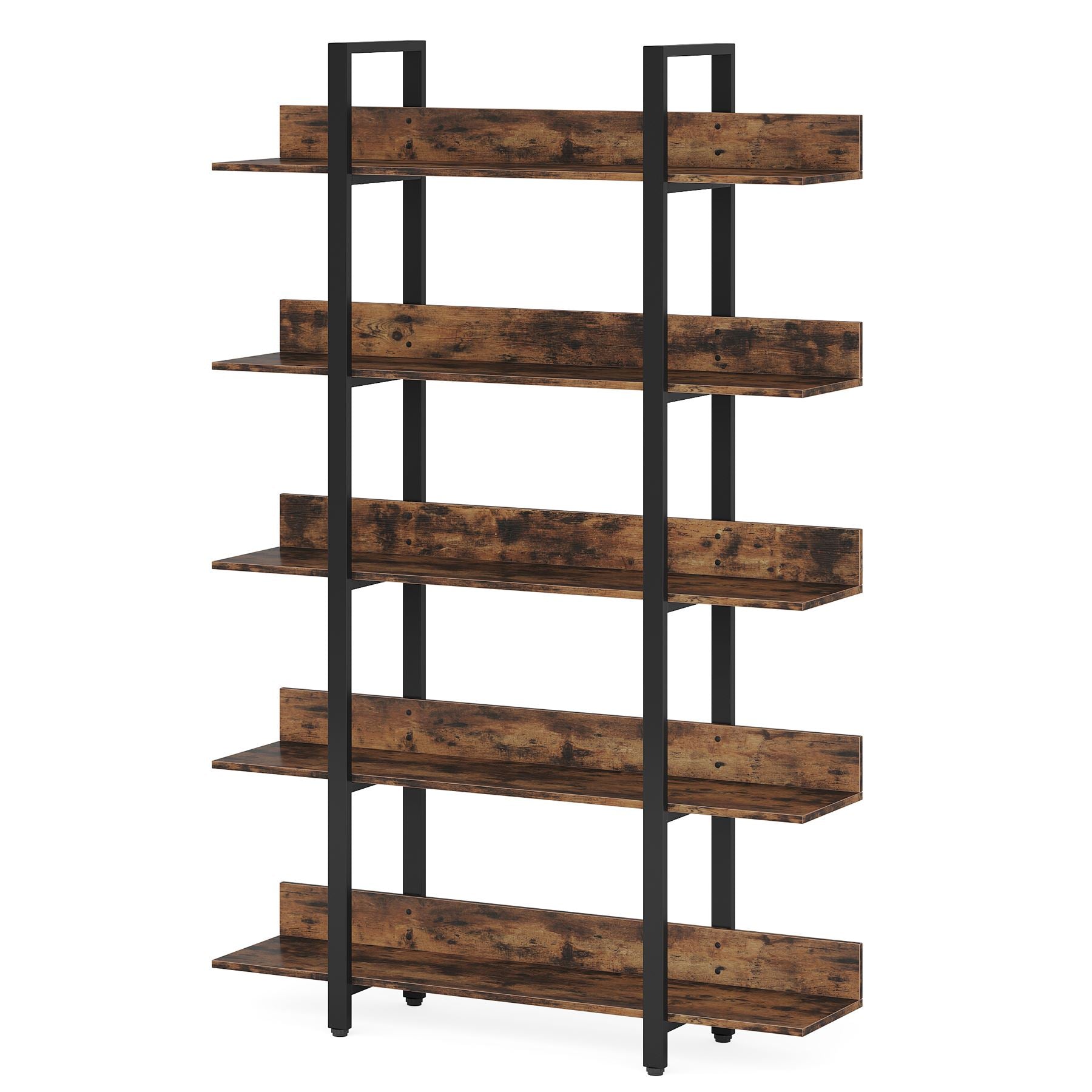 5-Shelf Bookshelf, Freestanding Etagere Bookcase Display Shelf