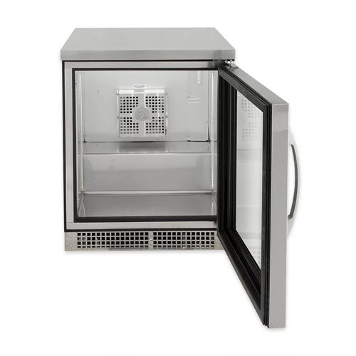 True TUC-24G-HC-FGD01 Undercounter Refrigerator， (1) Glass Door， Left Hinged