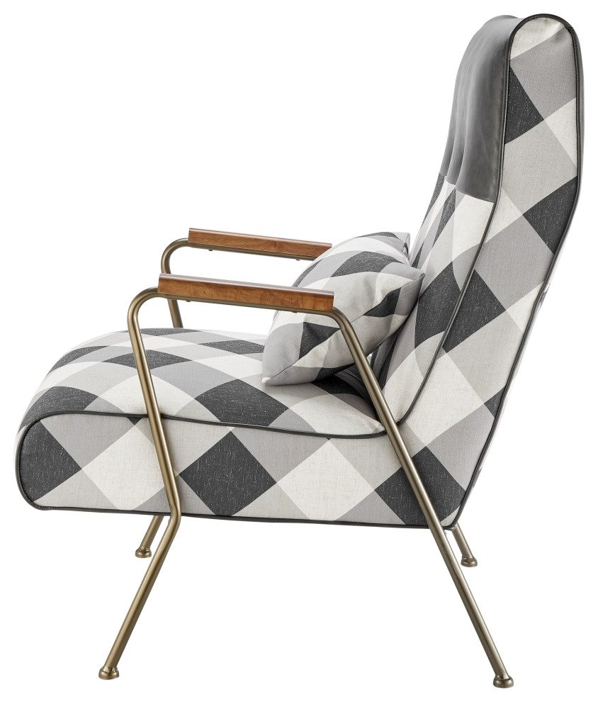 Kahlo Fabric Accent Arm Chair   Midcentury   Armchairs And Accent Chairs   by New Pacific Direct Inc.  Houzz