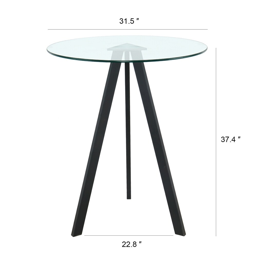 Modern Kitchen Glass Dining Table