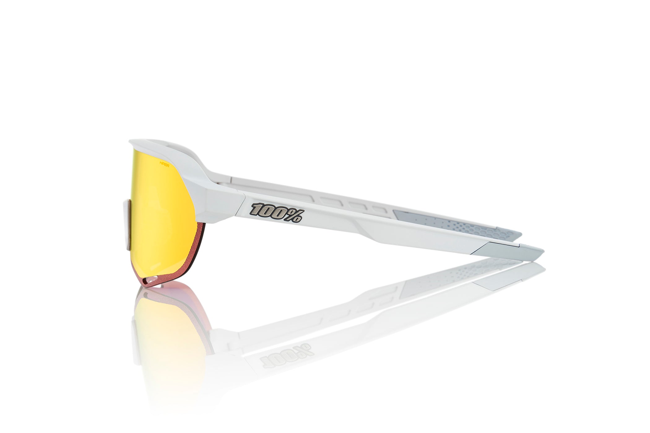 100% S2 Sunglasses Soft Tact Off White