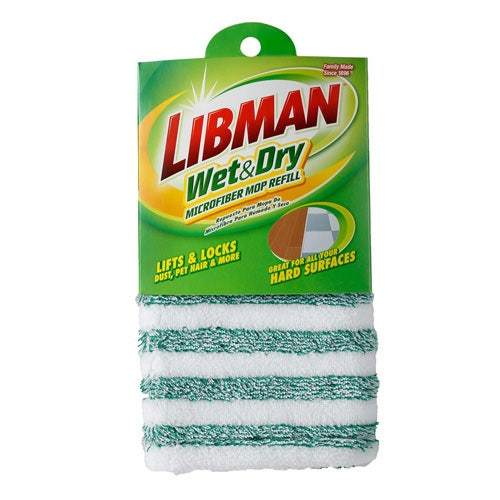 Libman 119 Microfiber Wet/Dry Mop Pad Refills (Case of 6)