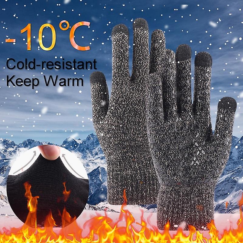 Winter Gloves For Men Women Touchscreen Warm Outdoor Cycling Driving Motorcycle Cold Gloves Unisex Windproof Non-slip Gloves