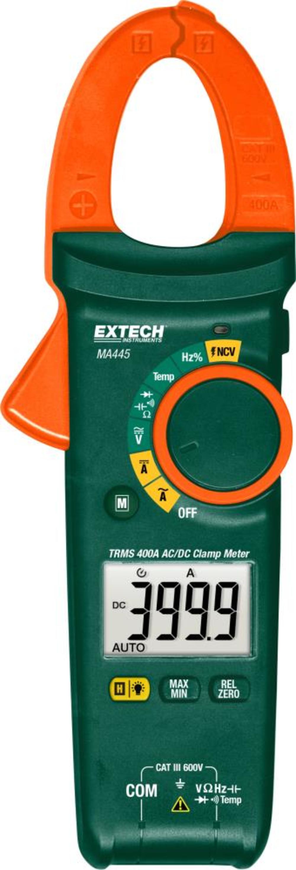 400 A TRMS AC/DC Clamp Meter + NCV