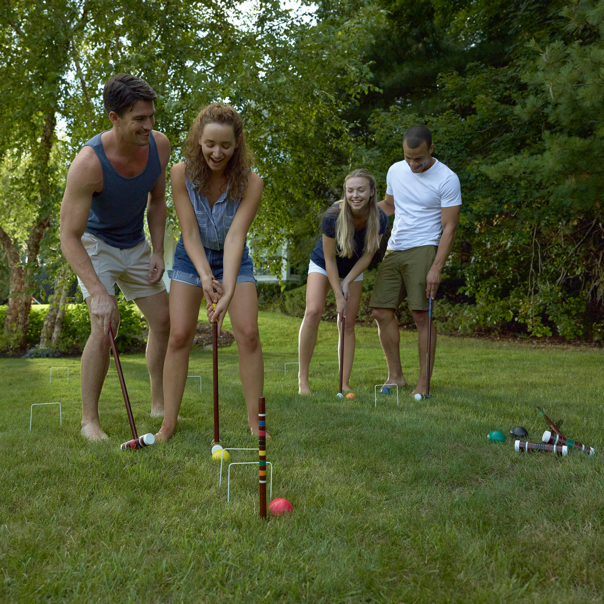 Franklin Sports Intermediate 6 Player Croquet Set