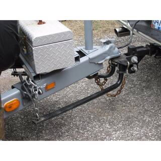 XtremepowerUS 10000 lbs. 2 in. Shank Round Bar Weight Distribution Equalizer Bar Sway Control Hitch Kit 22005