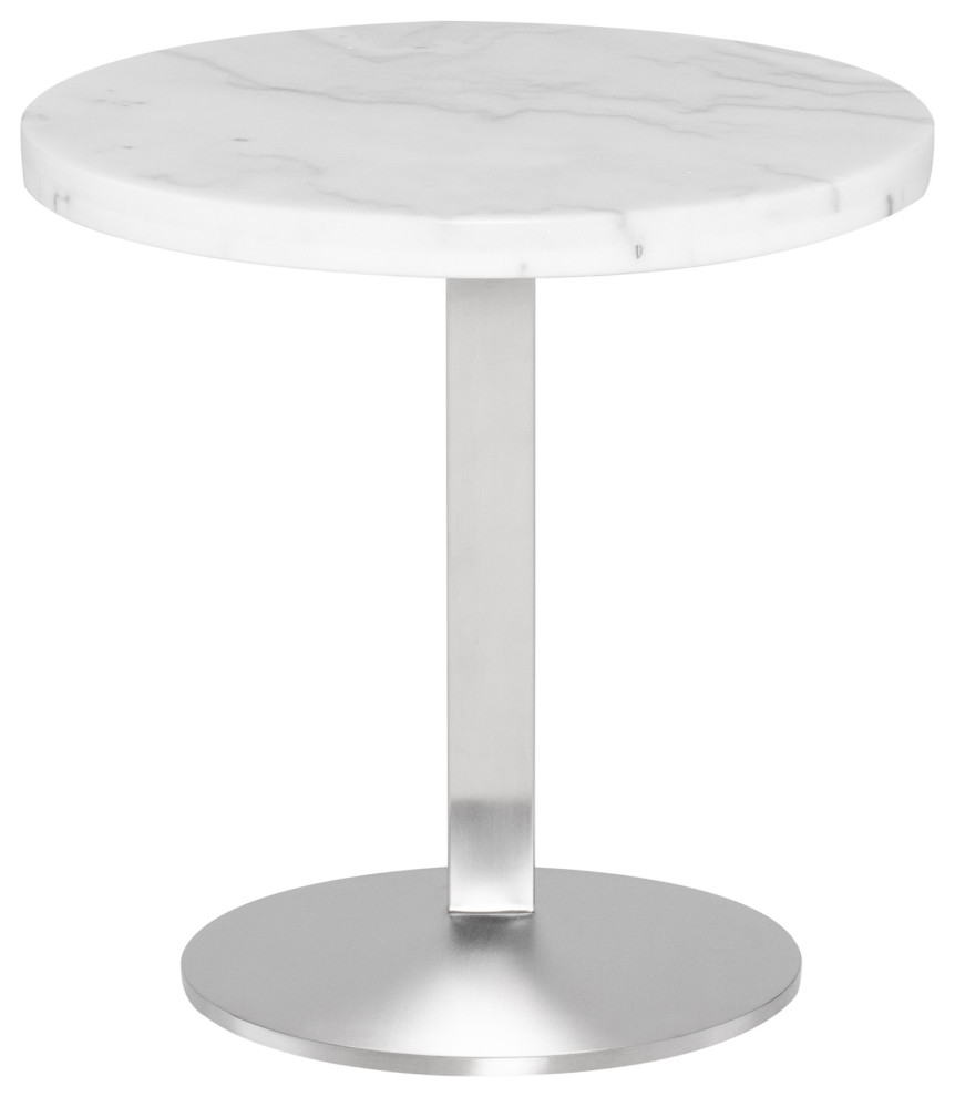 Alize Side Table  White   Contemporary   Side Tables And End Tables   by Kolibri Decor  Houzz