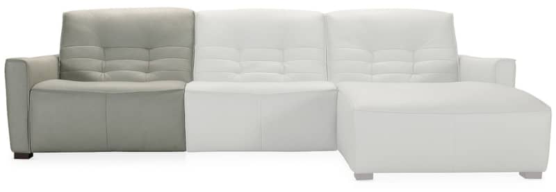 Hooker Furniture Living Room Reaux Grandier 6-Piece RAF Chaise Sectional With 2 Recliners