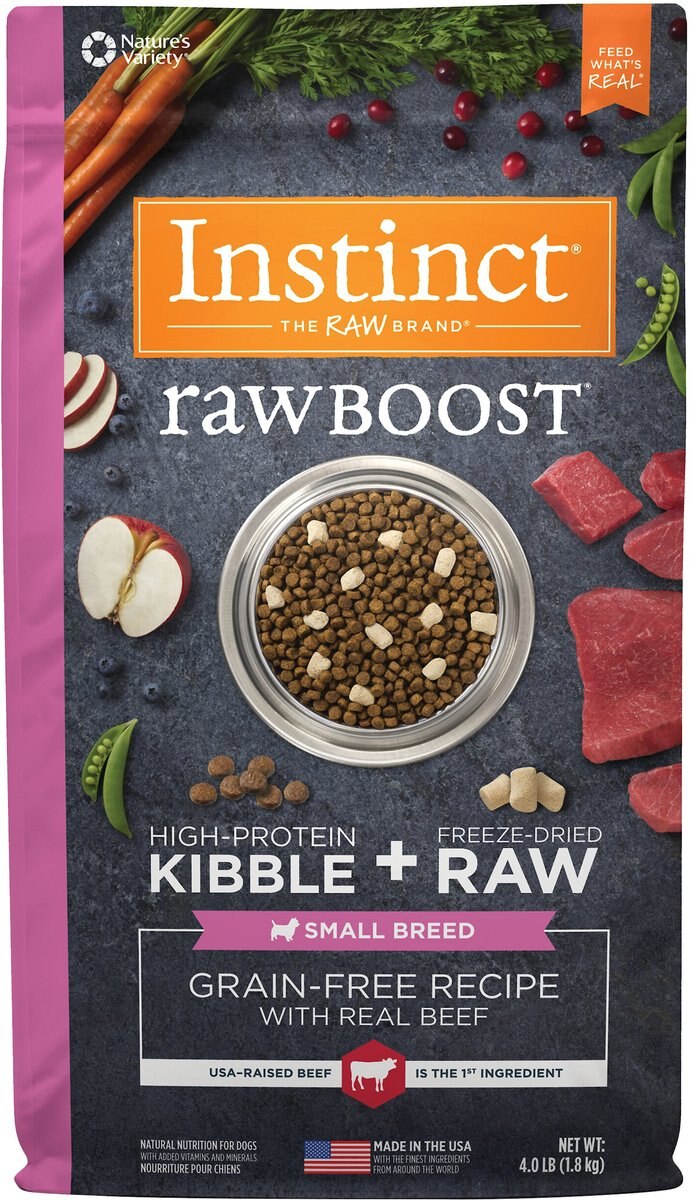 Instinct Raw Boost Small Breed Grain-Free Recipe with Real Beef and Freeze-Dried Raw Pieces Dry Dog Food