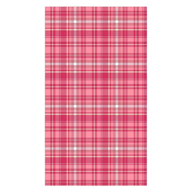 Avenie Pink Plaid Tablecloth deny Designs