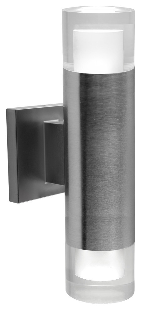 Bazz Luvia LED Outdoor Wall Fixture  Stainless Steel   Contemporary   Outdoor Wall Lights And Sconces   by Buildcom  Houzz