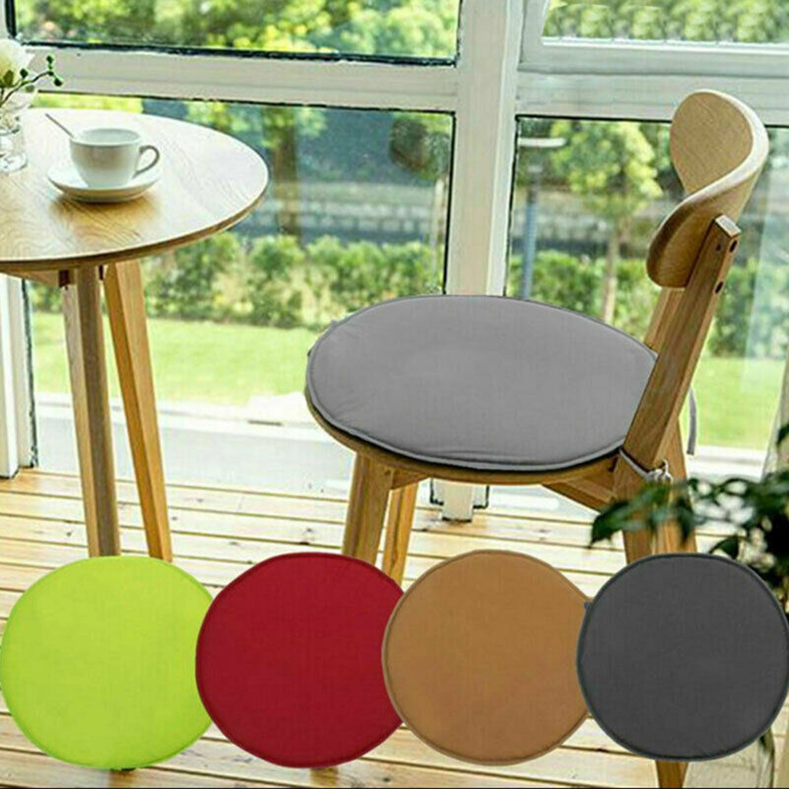 Round Garden Chair Pads Seat Cushion For Outdoor Bistros Stool Patio Dining Room Diameter 12 Inch