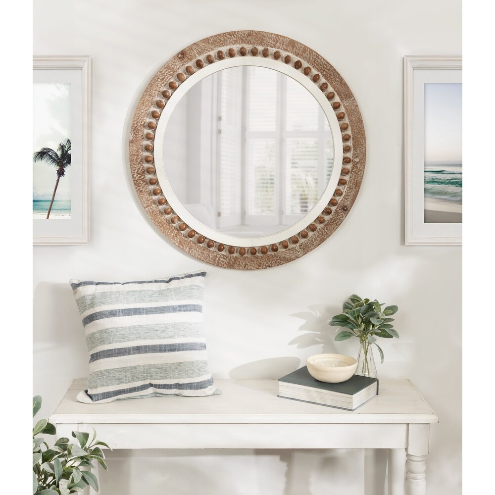 Kate and Laurel Maddigan Wood Framed Wall Mirror   28\