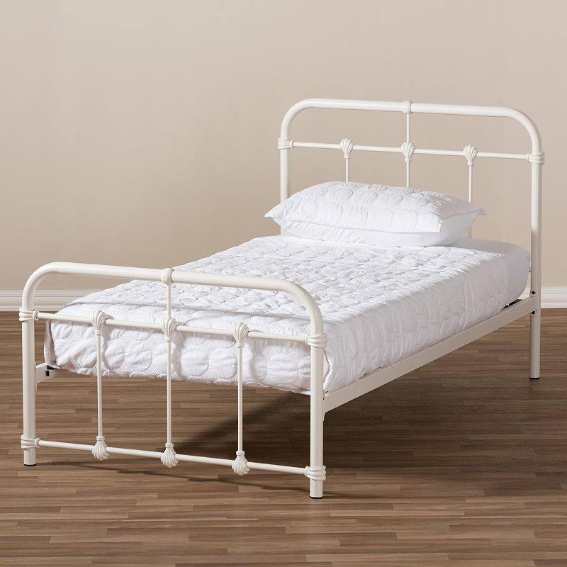 Baxton Studio Mandy Industrial Platform Twin Bed