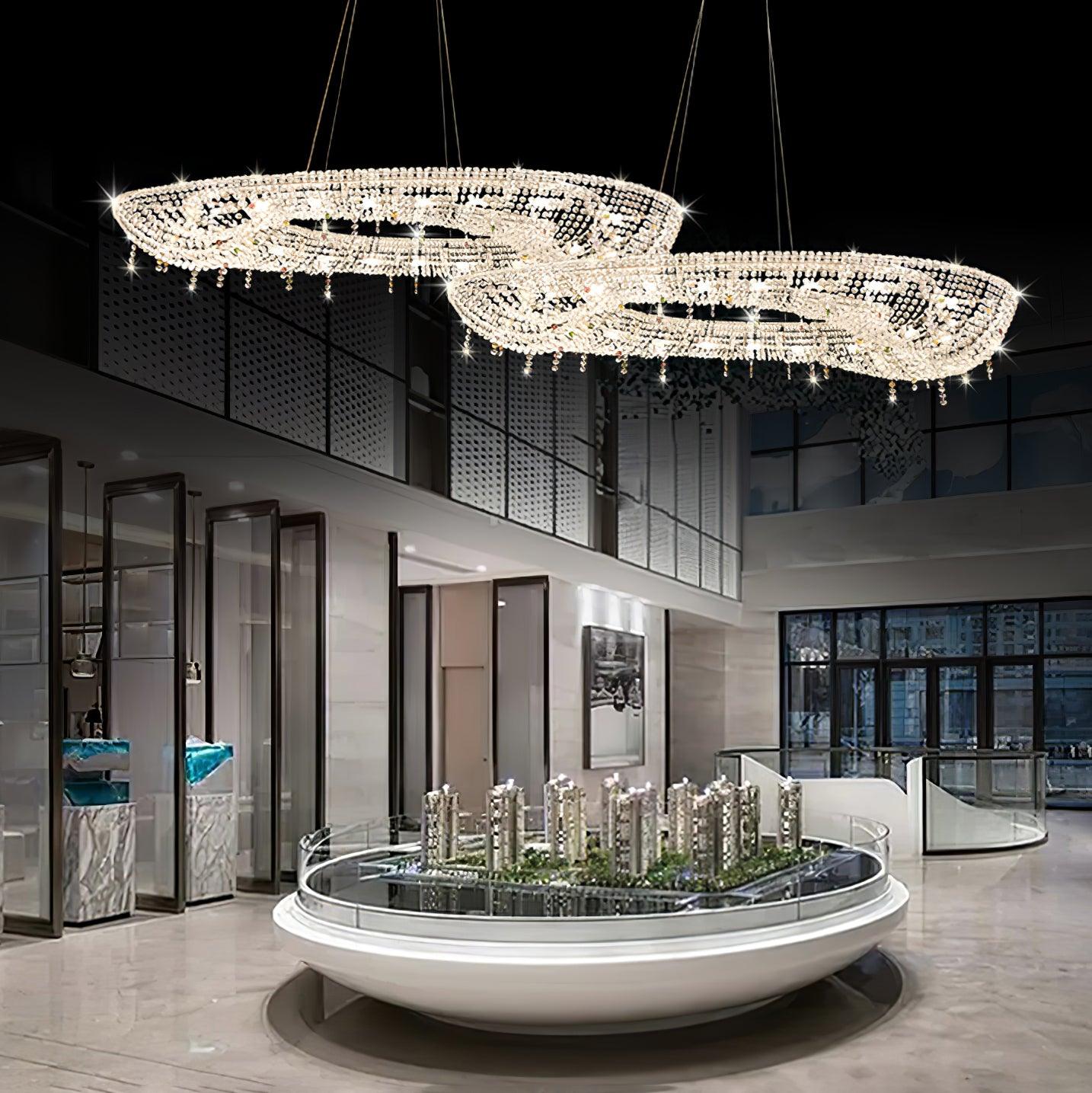 Modern Round Crystal Chandelier