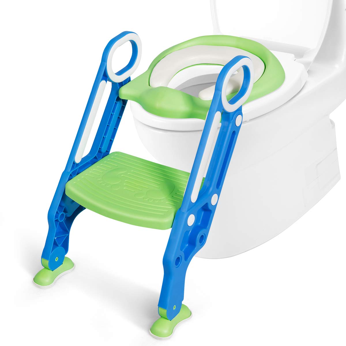 Kids Portable Potty Training Toilet Seat w/Step Stool Ladder