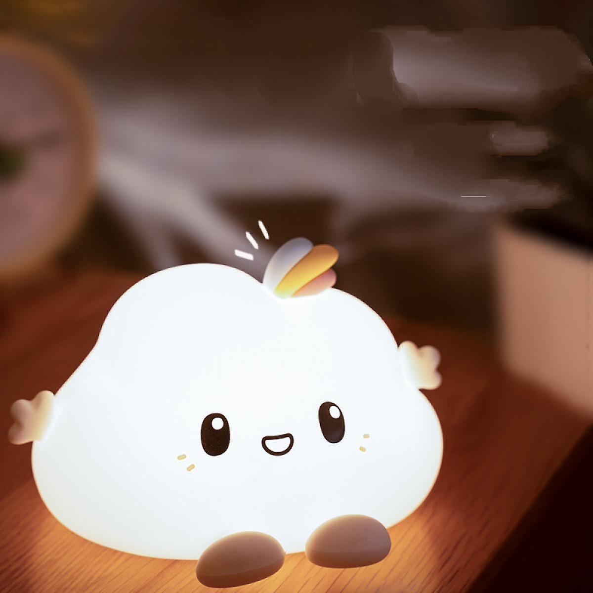 Cute Cloud Night Light， Baby Night Light Kids Lamp For Bedroom， 7 Colour Changing Led Portable Lamp，for Nightlight For Children Christmas Gifts