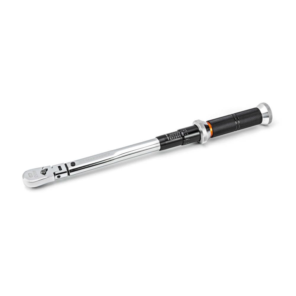 GEARWRENCH 120XP™ Flex Head Micrometer Torque Wrench 3/8 Drive 10-100 ft/Lbs ;