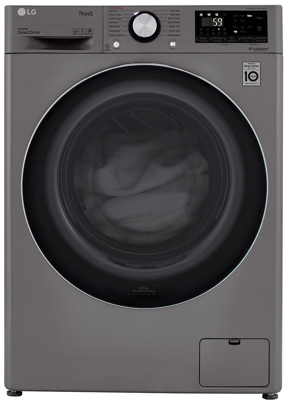 LG 2.4 Cu. Ft. Graphite Steel Compact Front Load Washer and Dryer Combo