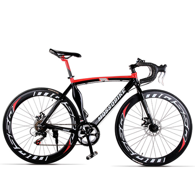 Racing bicycle for cycling road bike double disc brake racing bike 700C wheel size with road handlebar