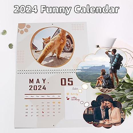 Cat Balls Calendar 2024， Funny Cat Balls Calendar 12 Month Cat Balls Calendar，whimsical And Fun Cat Pictures