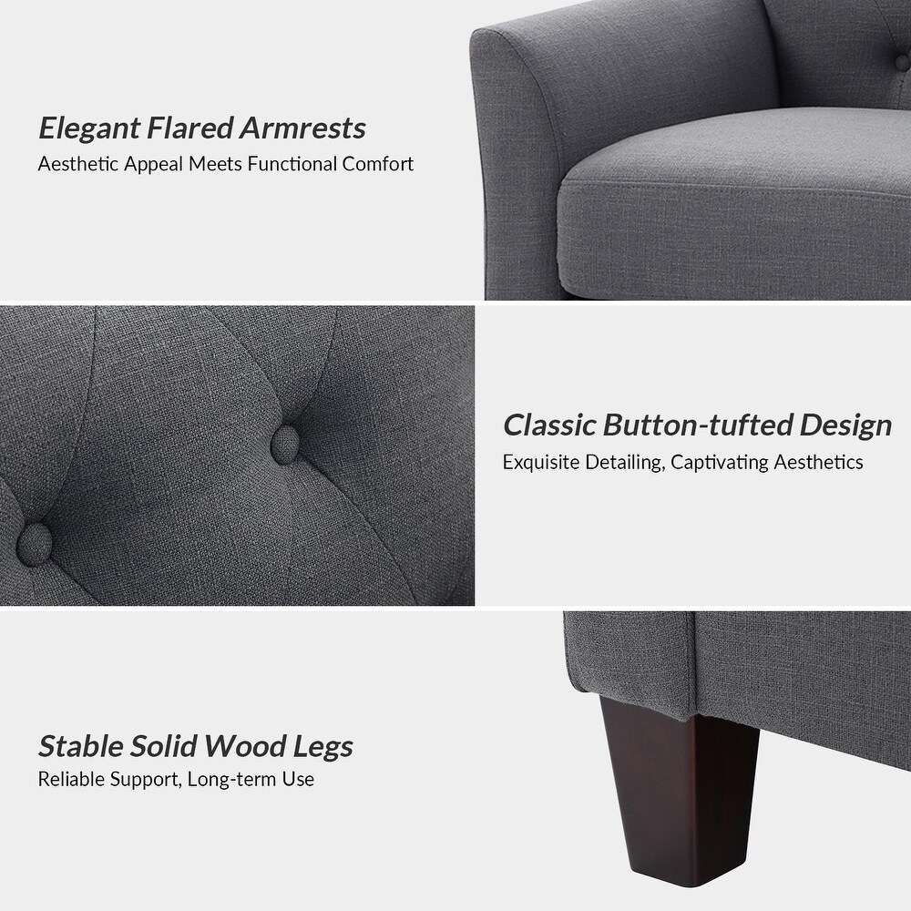 Julia Transitional Living Room Set with Removable Cushions by HULALA HOME