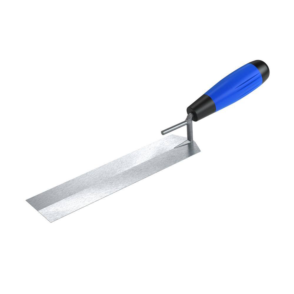 Bon Tool 8 in. x 2 in. Pro Carbon Steel Bucket Margin Trowel - Comfort Grip Handle 11-867