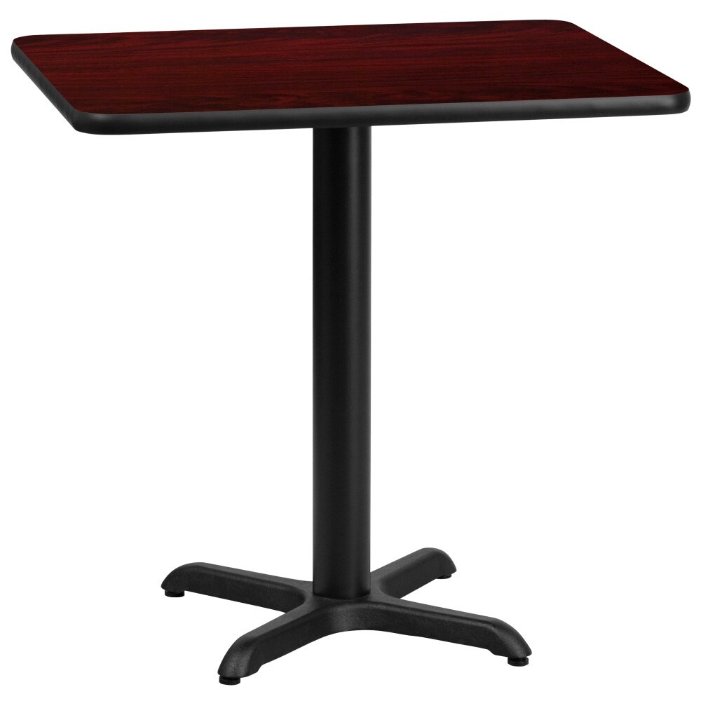 24'' x 30'' Rectangular Laminate Table Top with 22'' x 22'' Table Height Base   24\