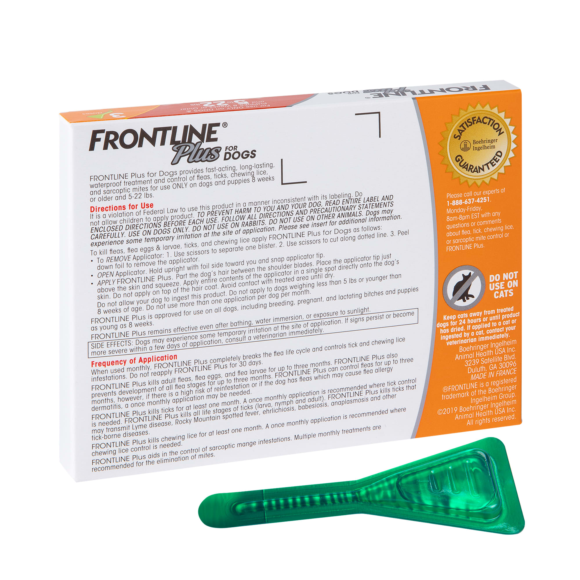 FRONTLINE Plus Flea  Tick Drops for Dogs – Small