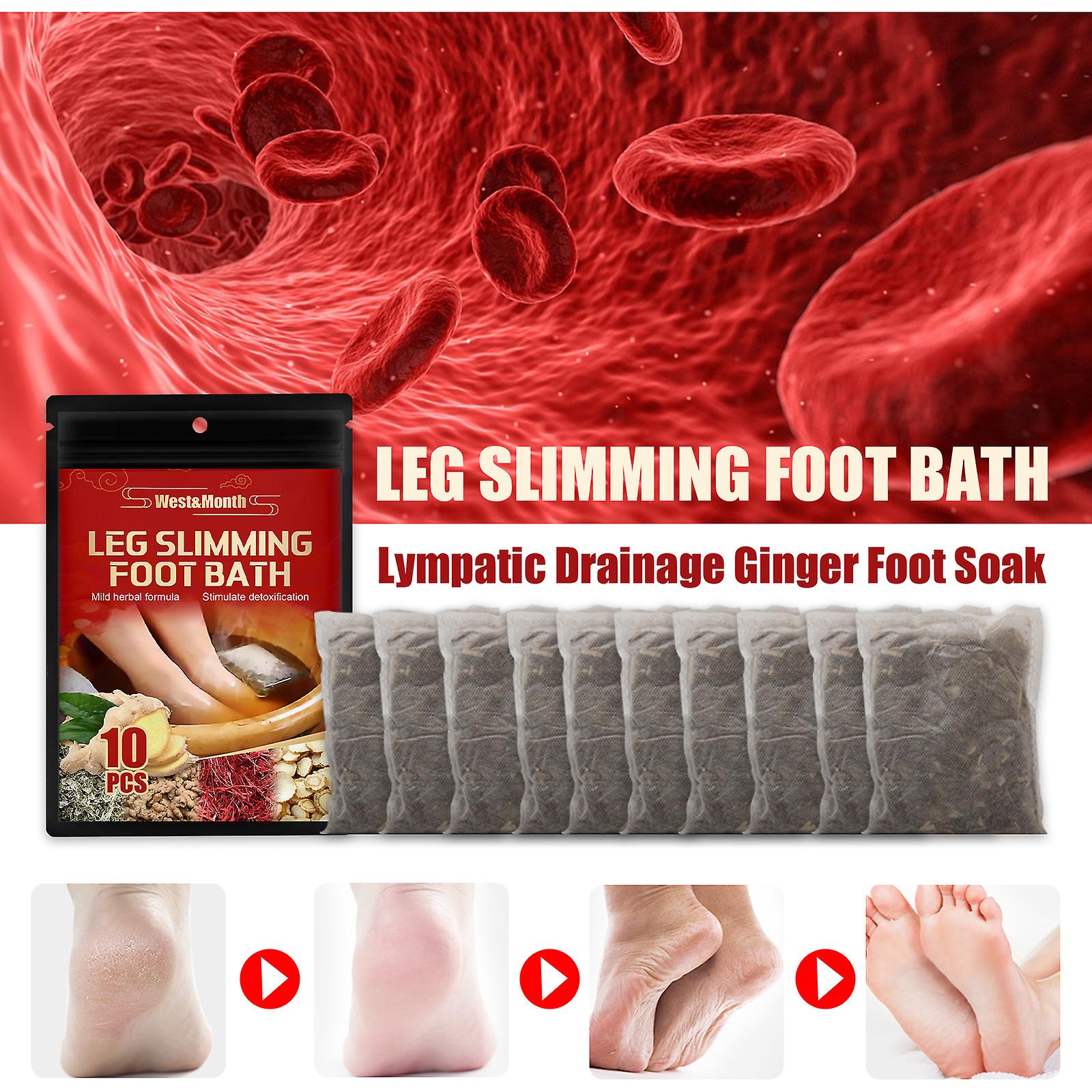 Ginger Foot Soak Medicine Pack Leg Muscle Pain， Unblock Lymphatic Chills， Disperse Wet Foot Bath Color Classification 20pcs