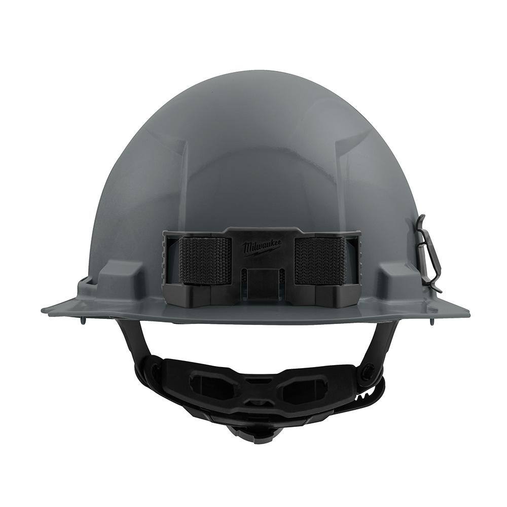 MW BOLT Gray Type 1 Class E Full Brim Non-Vented Hard Hat with 6-Point Ratcheting Suspension (10-Pack) 48-73-1135X10