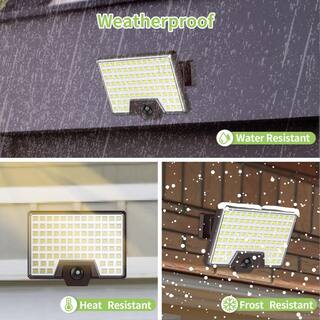 Pinegreen Lighting 2-Head 8-Watt Motion Activated 1000 Lumen LED Brown Solar Outdoor Area Light CL-SM1000L-2H