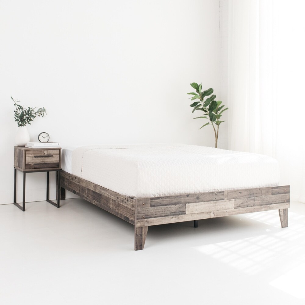 Signature Design by Ashley Neilsville Weathered Woodgrain Platform Bed