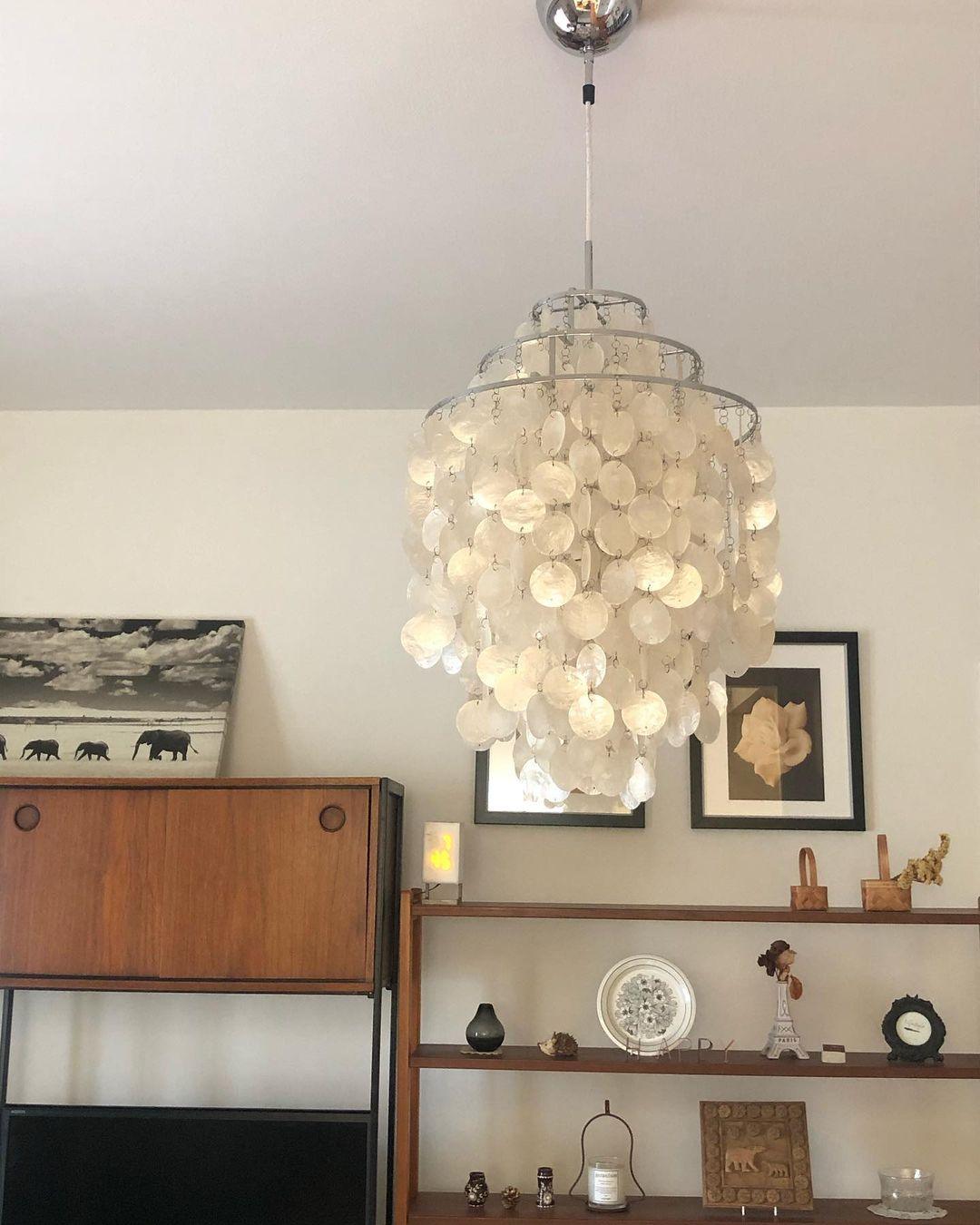 Round Shell Chandelier