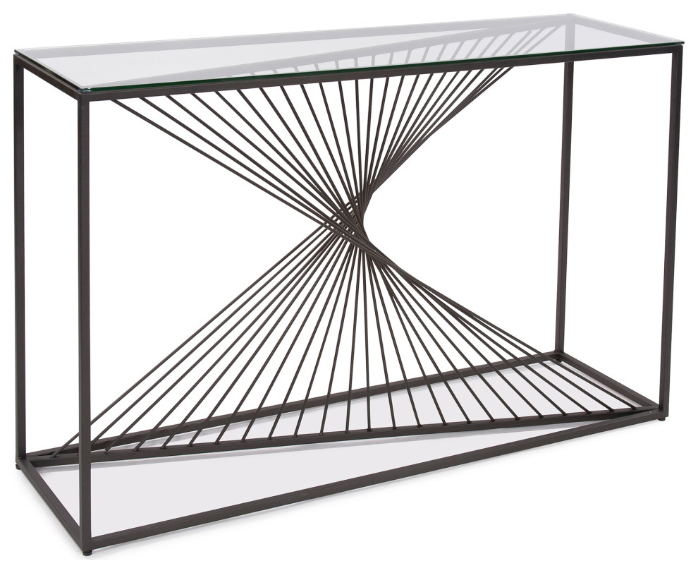 Optical Twist Console Table   Console Tables   by Howard Elliott Collection  Houzz