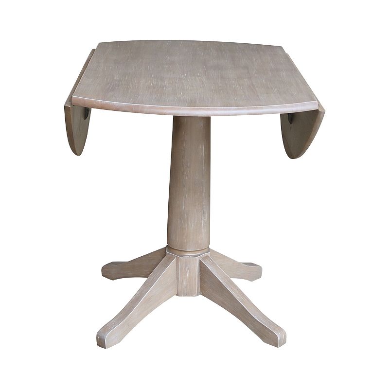 International Concepts Alexandra Drop Leaf Pedestal Table