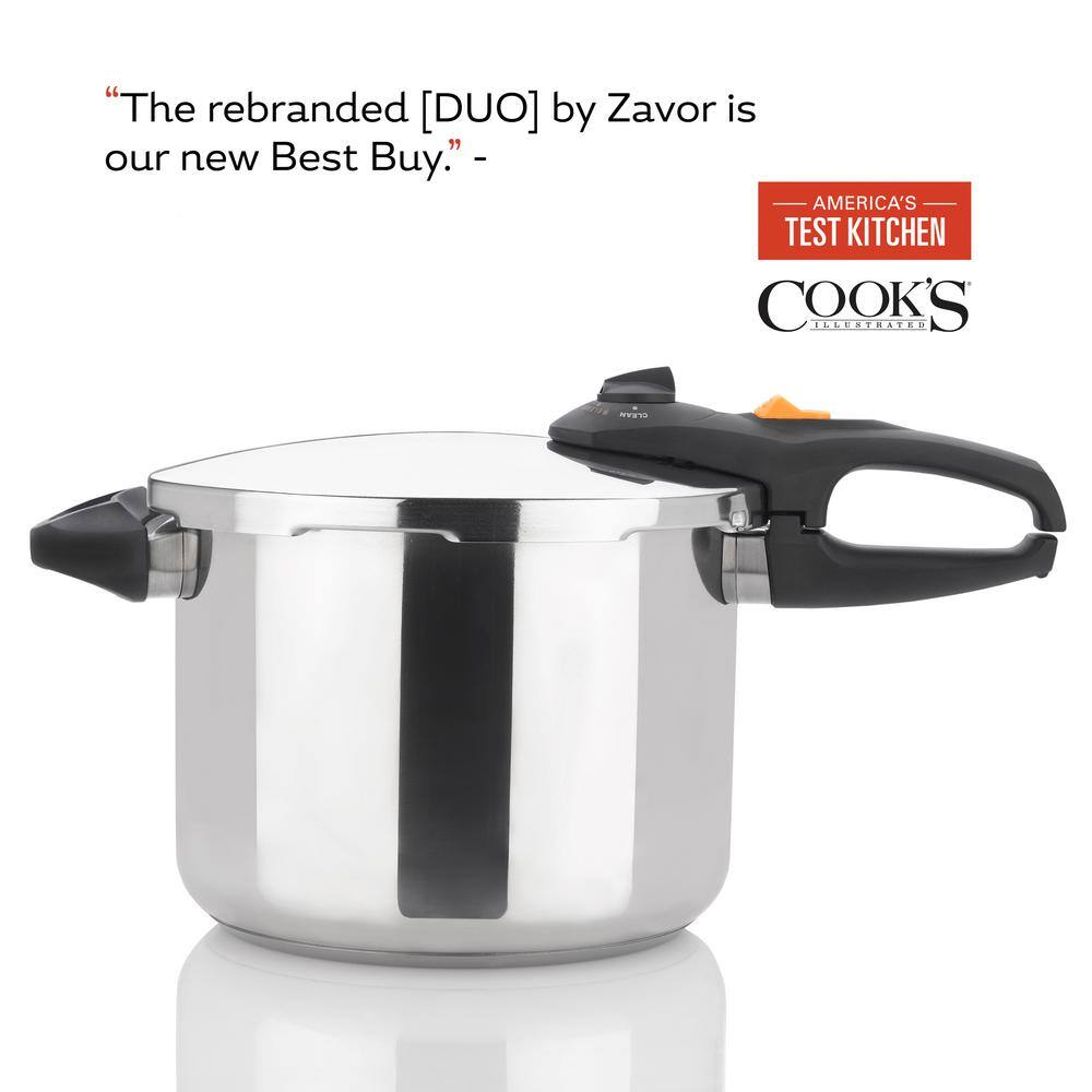 Zavor Duo 8 Qt. Stainless Steel Stovetop Pressure Cooker ZCWDU03