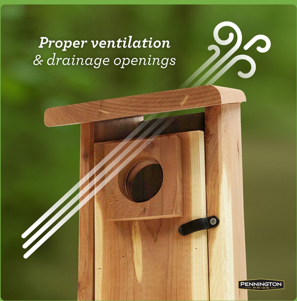 Pennington Pride Cedar Predator Guard Bird House