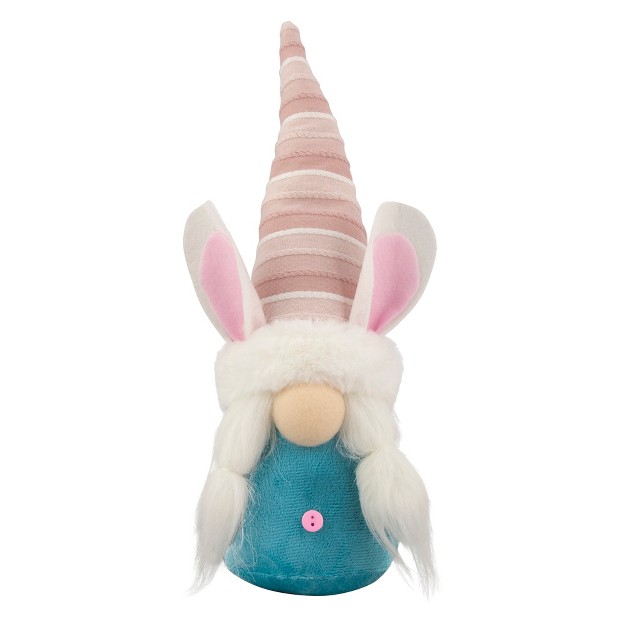 Blue And Pink Girl Easter Bunny Gnome