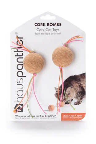 Hauspanther Cork Bomb Assorted Bulk Cat Toy