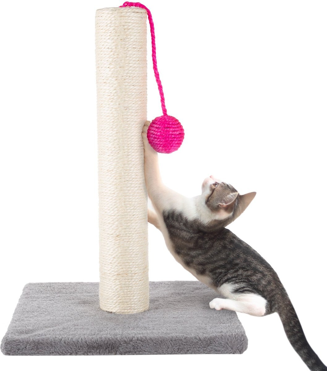 Pet Adobe 17-in Sisal Cat Scratching Post with Toy