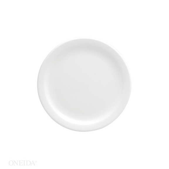 Oneida 10.375 Buffalo Bright White Narrow Rim Plat...