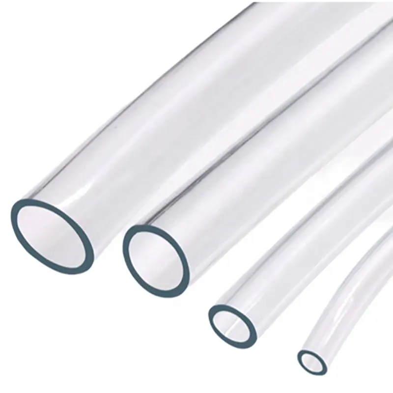 Factory wholesale 4mm 18mm flexible water pipe glue soft transparent horizontal PVC hose garden