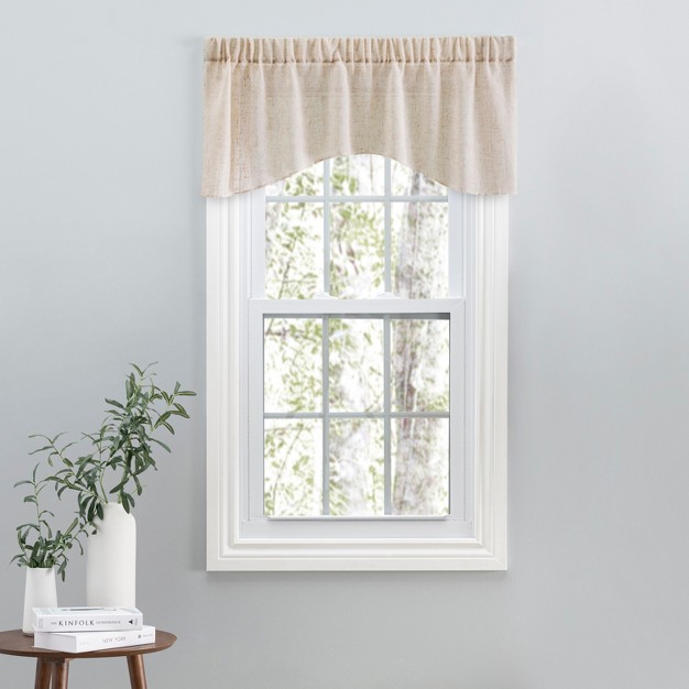 Shannon Sheer Linen Crescent Valance