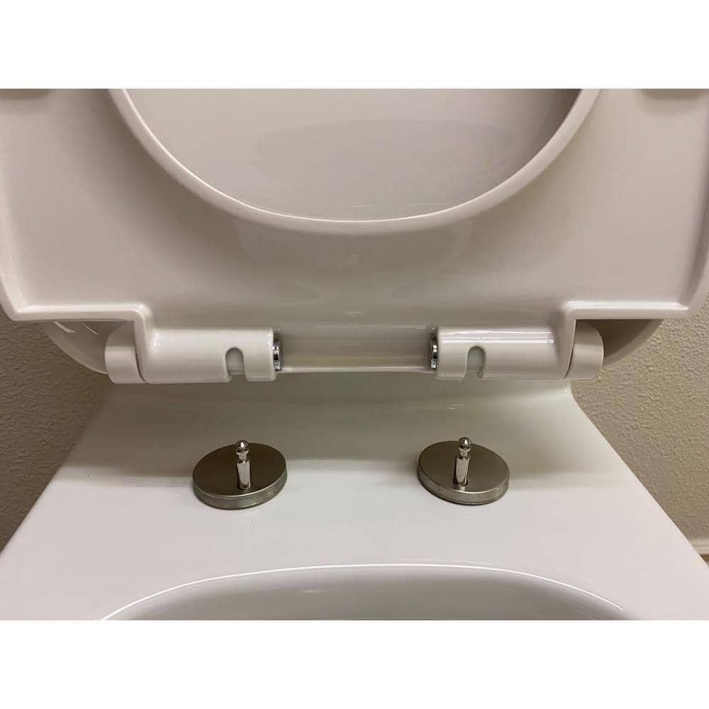 innociusa Contour II 1piece 127 GPF High Efficiency Single Flush Elongated Toilet in White Seat Included