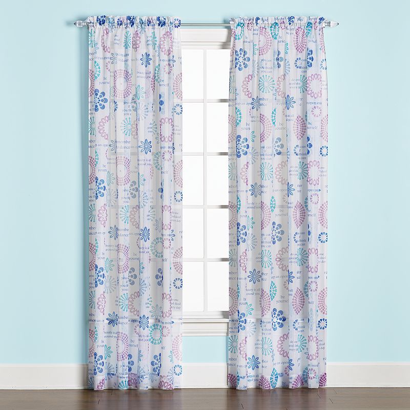 Saturday Knight， Ltd. 1-Panel Dream Window Curtain