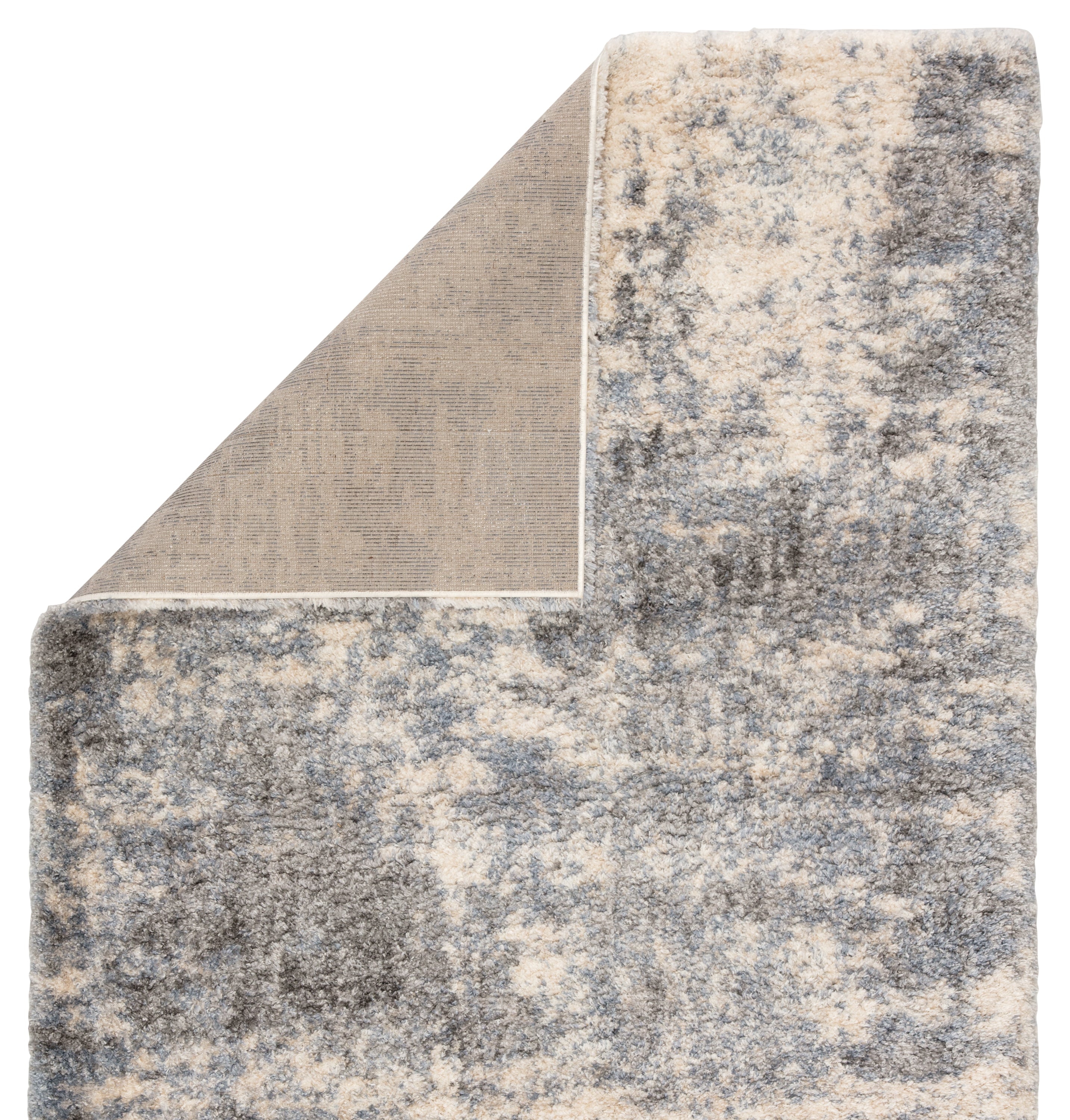 Cantata Abstract Gray & Blue Area Rug