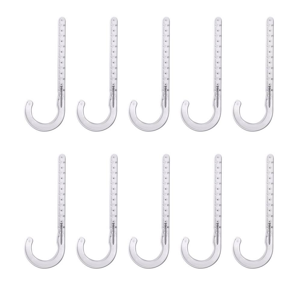 The Plumber's Choice 1-12 in. PEX Tubing J-Hook Hanger with Nails Isolates Pipe and Wire from Framing Hard Plastic (10-Pack) 112PXJHNG-10